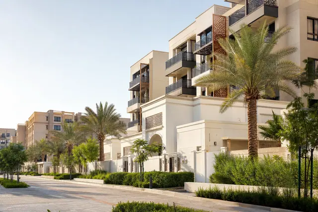 Sample apartment building in Ajman